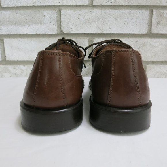 Alfani Split Top Brown Leather Dress Oxfords Men's Footwear Shoes 9.5 M - Picture 6 of 7